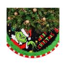 Tapete Decorativo Macio Para Árvore De Natal Vermelho E Verde Para Decorações De Festas De Natal Em