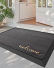 Tapete DEXI para Porta de Entrada Borracha 61x91 cm Cinza