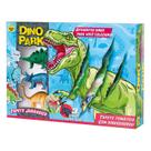 Tapete Dino Park Tapetinho Infantil Jurássico Com 3 Dinossauros De Brinquedo - Samba Toys