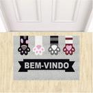 Tapete Divertido Bem vindo Patas Gatos Pets 60X40 cm