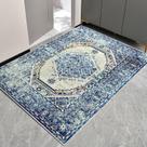 Tapete Easy-Going 76x127 cm Blue Cream Boho Vintage Area