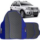 Tapete EcoSport de 2007 a 2012 Azul Jogo 4 Peças Emborrachado Sob Medida Antiderrapante Premium