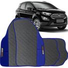 Tapete EcoSport de 2014 a 2021 Azul Jogo 4 Peças Emborrachado Sob Medida Antiderrapante Premium