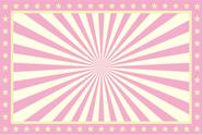 Tapete em Lona Circo Rosa e Estrelas