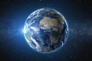 Tapete em Lona Espaço Planeta Terra Luz do Sol