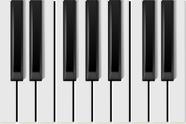 Tapete em Lona Musica Piano Teclas