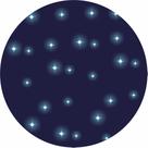 Tapete em Lona Redondo Céu Estrelado