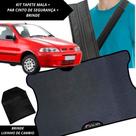 Tapete Emborrachado Porta Malas Palio 2001 a 2003 + 2 Capas Cinto Segurança Acessório Carro Perfeito