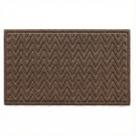 Tapete Entrada ZigZag Grande 45x75 Marrom Sala de Estar Premium Elegante Tapete Entrada ZigZag Grande 45x75 Marrom Sala de Estar Premium Elegante
