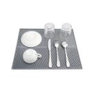 Tapete escorredor pia silicone pratos copos talher 30x30cm