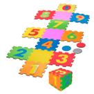 Tapete Eva Infantil 28x28cmx5mm Amarelinha 16 Peças Números