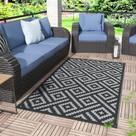 Tapete Externo Impermeável e Reversível GENIMO (90x150cm) - Preto/Cinza Tapete Externo Impermeável e Reversível GENIMO (90x150cm) - Preto/Cinza