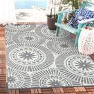 Tapete externo reversível Ileading 152x244cm cinza impermeável