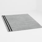 Tapete Felpudo 200x250cm Pelo Baixo Super Macio Confortável Base Antiderrapante Sofisticado Bonito Exclsuivo Cor Cinza Prata