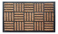 Tapete Fibra De Coco Entrada Sala 75cm X 45cm Antiderrapante Cozinha Porta Entrada Piso Casa Borda