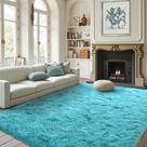 Tapete Finrec Soft Blue para quarto e sala de estar 120x180cm