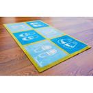 Tapete Floortex P-Tex Indoor Runner Mat 51x76 cm Design de sapatos Tapete Floortex P-Tex Indoor Runner Mat 51x76 cm Design de sapatos