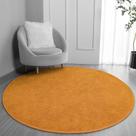 Tapete FlyDoIt 120 cm redondo de espuma viscoelástica laranja para interior