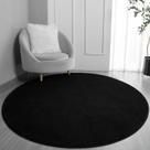 Tapete FlyDoIt 122x122 cm Preto Soft Memory Foam Redondo