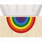 Tapete formato arco íris, muito colorido e divertido, para quarto sala banheiro cozinha.