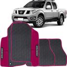 Tapete Frontier de 2007 a 2015 Rosa Jogo 4 Peças Emborrachado Sob Medida Antiderrapante Premium
