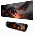 Tapete Gamer Dragão de Fogo Mouse Pad para Teclado Mesa PC Diversos Tamanhos