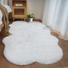 Tapete Ghouse Soft Faux Skin Fur 120 cm x 180 cm branco