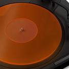 Tapete giratório TAKMORK, prato de toca-discos de acrílico, laranja