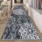 Tapete Hallway Runner HEBE lavável vintage envelhecido 80x240cm