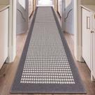 Tapete Hallway Runner Ileading Heavy-Duty 0,6 x 3 m, cinza antiderrapante