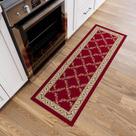 Tapete Hallway Runner Ottomanson Trellis vermelho 50 x 150 cm
