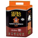 Tapete Higiênico 80x60 Ultra Secão Carvão Ativado para Cães e Gatos Pets Grande - 30 unidades