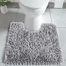Tapete higiênico Yimobra Chenille em forma de U lavável 62x52cm cinza claro