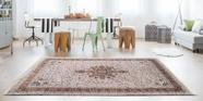 Tapete Indiano 200x250cm Tipo Persa Belga 05 Cinza Clássico