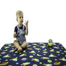 Tapete Infantil Antiderrapante Nave 130cmX100cm Júnior
