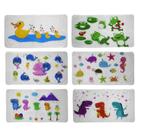 Tapete Infantil Antiderrapante para Box Banheiro Piscina com Ventosas 37x70cm