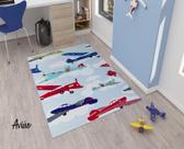 Tapete Infantil Avião Decoração Kids 100x140 Antiderrapante