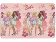 Tapete Infantil Barbie Flores para Quarto Retangular Dupla Face Mattel Recreio Jolitex Tapete Infantil Barbie Flores para Quarto Retangular Dupla Face Mattel Recreio Jolitex