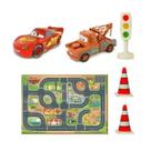 Tapete Infantil com Veículos e Acessórios Carros Disney