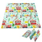 Tapete Infantil Criança Bebe Tatame Grande Dupla Face Emborrachado Macio Dobravel Brincadeira Antiderrapante Seguro Diversao
