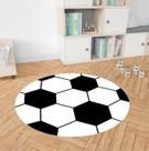 Tapete Infantil Decorativo, Redondo, 90cm - Bola de Futebol