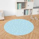 Tapete Infantil Decorativo, Redondo, 90cm - Estrela Azul