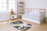 Tapete Infantil Decorativo, Retangular, 1,00m X 1,30m - Aviões