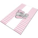 Tapete Infantil Elefantinho Rosa 60x120 Antiderrapante