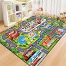 Tapete Infantil Interativo Pista Carrinho Acessórios Menino cor:Multicolorido