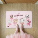 Tapete Infantil Rosa Bailarina Safari Para Porta
