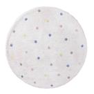 Tapete Infantil Tapis Redondo Confete Branco 1,20m Tapete Infantil Tapis Redondo Confete Branco 1,20m