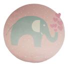Tapete Infantil Veludo Elefante Cute 67Ø Antiderrapante