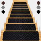 Tapete interno antiderrapante Stair Treads Gmonby 15 peças de 20x76 cm