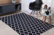Tapete Jacquard 1,00x1,40m Geométrico Fácil Limpeza